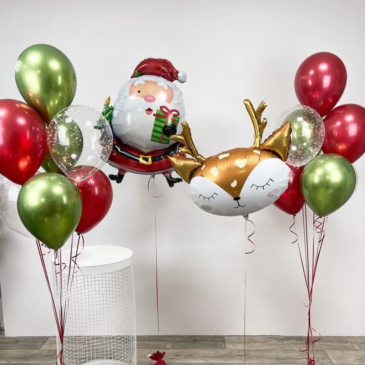 Святкове оформлення кулями на Новий рік