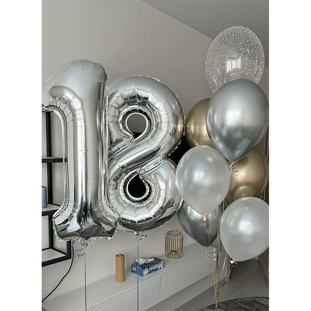 Композиция из шаров "Сияние 18-летия!"