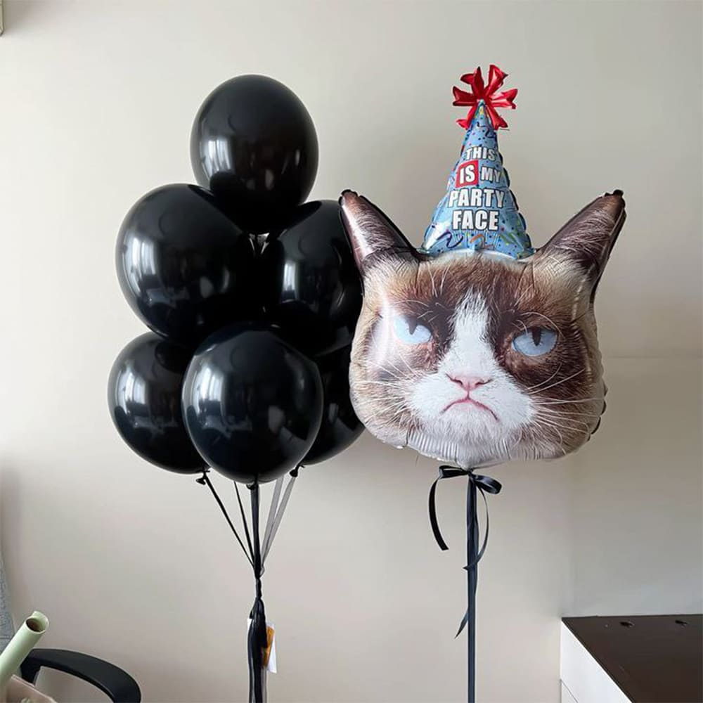 Набор шаров "Праздничное настроение с котиком"