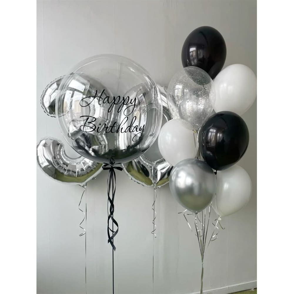 Композиция из шаров "Серебряное очарование"