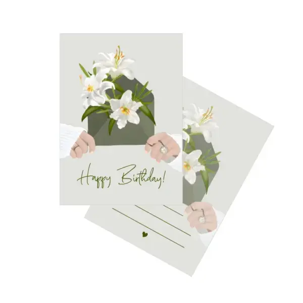 Мини-открытка «Happy Birthday — конверт»