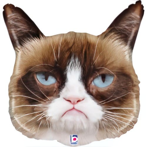 Фольгована фігура "Grumpy cat без ковпака"